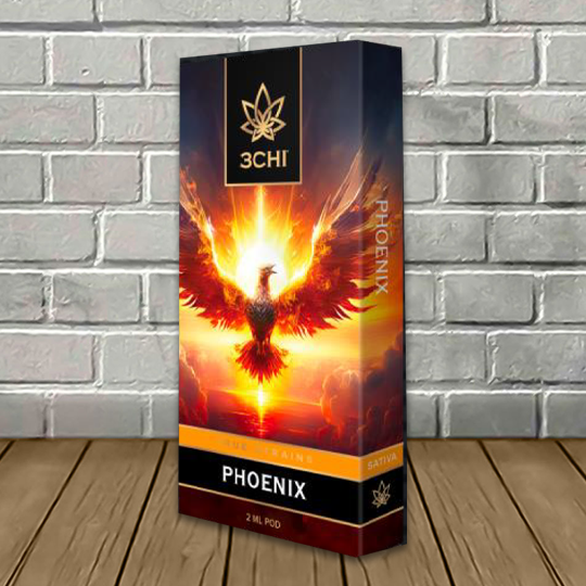 3Chi True Strains Cannabis 2ml Pod–Phoenix (Sativa)