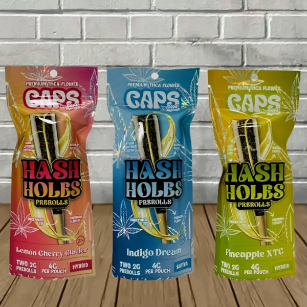 Caps By Good Morels Premium THCa Hash Holes Pre-Rolls 4g - Image 2