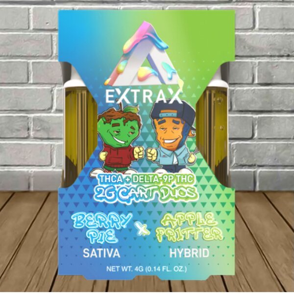 Delta Extrax Live Resin Adios Blend 2g Duo Cartridge