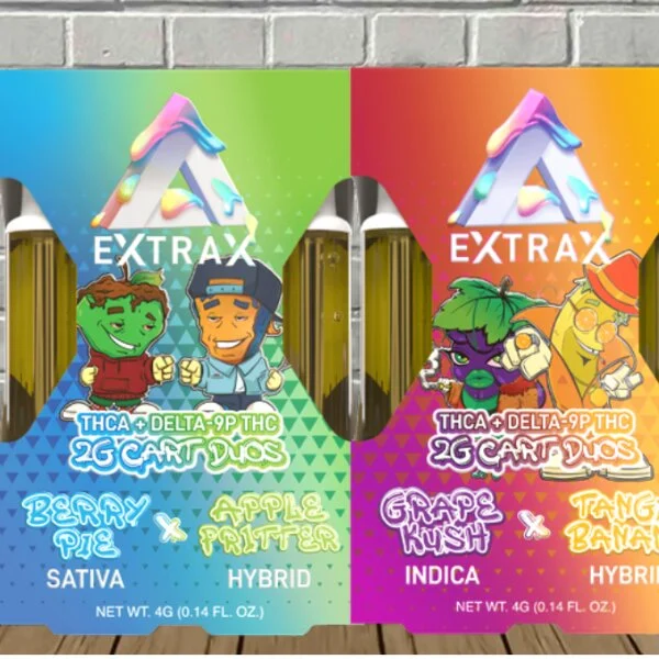 Delta Extrax Live Resin Adios Blend 2g Duo Cartridge - Image 2