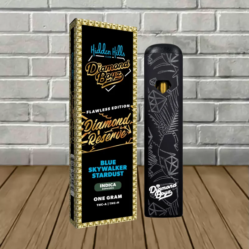 Hidden Hills X Diamond Boyz Diamond Reserve THCa + THCh Disposable 1g - Image 3