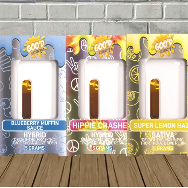 Goo’d Extracts Live Resin THCa | THCP | HXY9 | D8 5g Disposable - Image 3