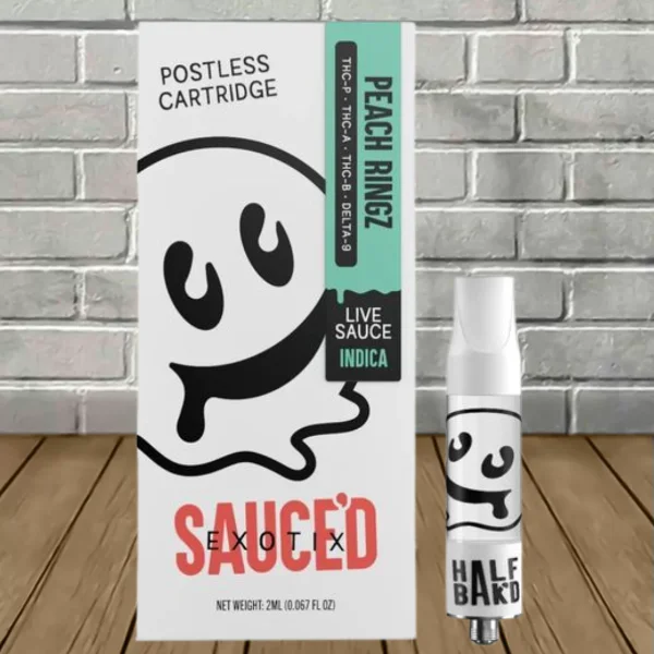 Half Bak’d Sauce’d Exotix Vape Cartridge 2g - Image 2
