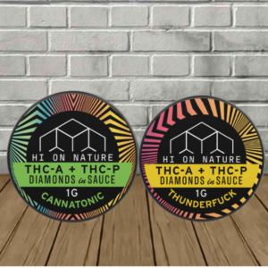 Hi On Nature THCa + THCP Dabs 1g–Diamonds In Sauce