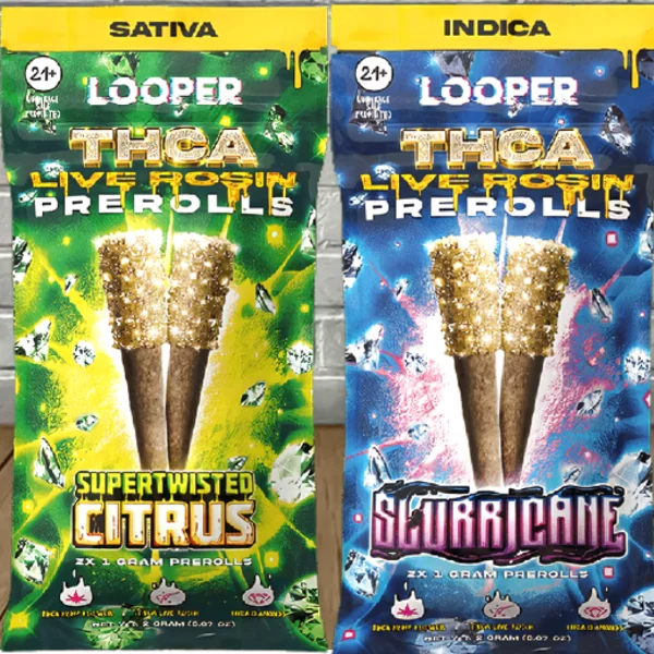 Looper Live Rosin THCa Pre-Rolls 2pk - Image 3