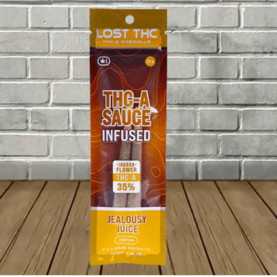 Lost THC 35% THCa Sauce Infused Pre-Rolls 4g