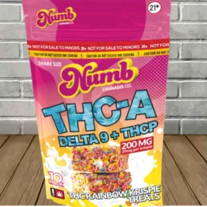 Numb Cannabis Co THCa + D9 + THCP Rainbow Krispies Treats 200mg