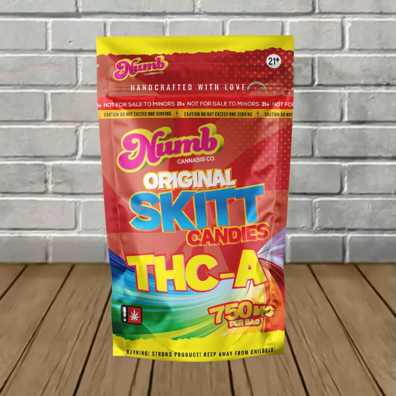 Numb Cannabis Co THCa + THCP Skitt Candies 750mg - Image 3