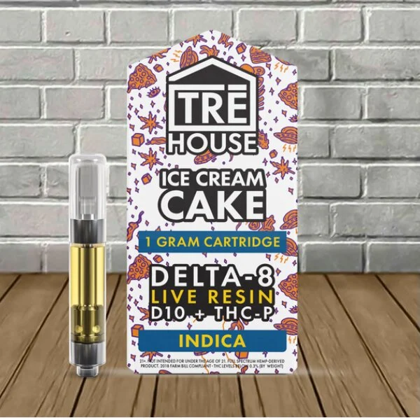 TRE House Live Resin D8 | D10 | THCP Vape Cartridge 1g –Ice Cream Cake