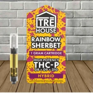 TRE House THCP | D8 | D9 | D10 Vape Cartridge 1g — Rainbow Sherbert