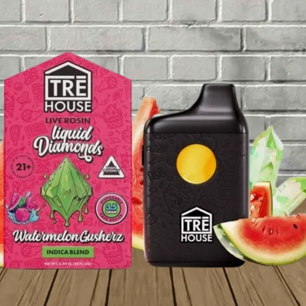 Tre House Live Rosin Liquid Diamonds Disposable Vape 3.5g - Image 2