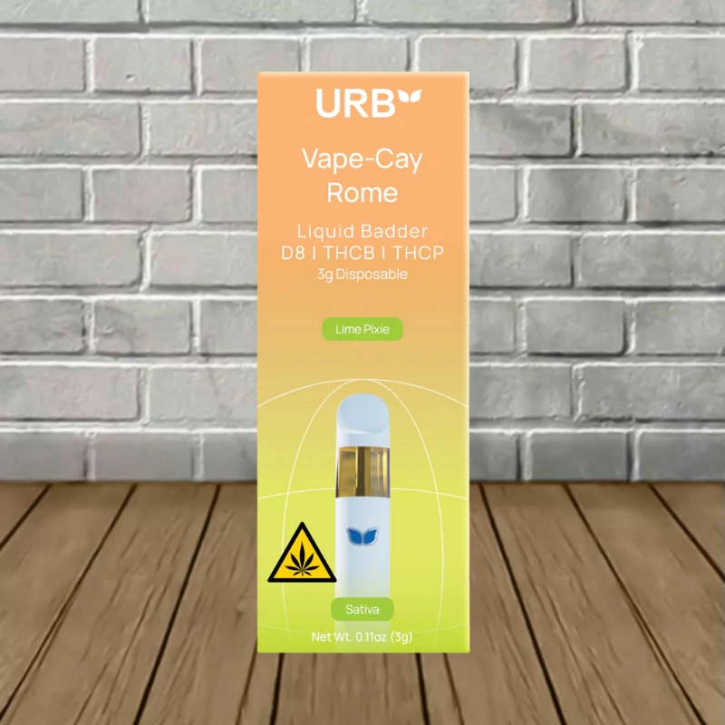 URB Vape-Cay Rome D8 | THCb | THCp Liquid Badder Disposable 3g