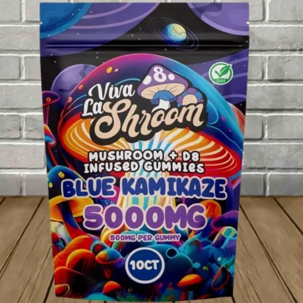 Viva La Shroom Mushroom + D8 Infused Gummies 5000mg - Image 3