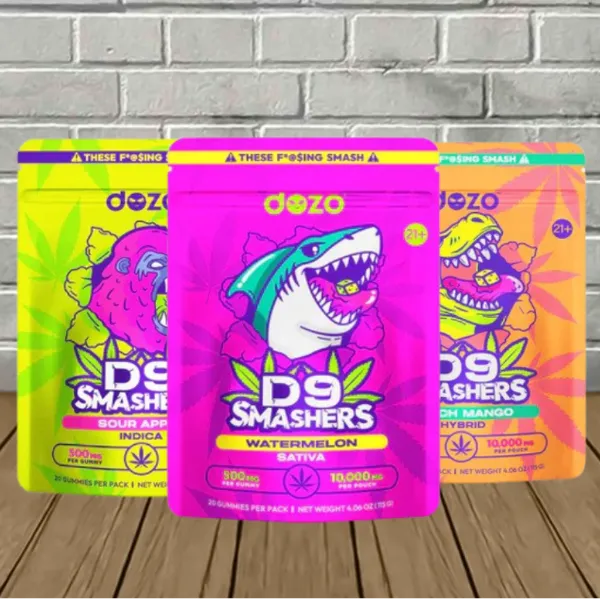 Dozo Delta 9 THC Smashers Blend Gummies 500mg - Image 2