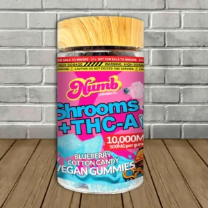 Numb Cannabis Co Live Resin Shrooms + THCa Gummies 7660mg