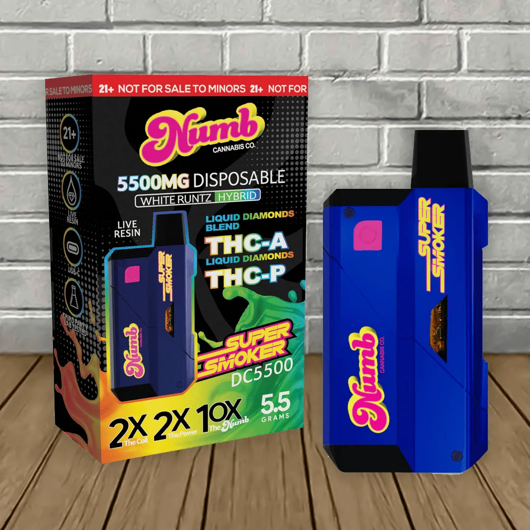 Numb Cannabis Co Super Smoker THCa + THCP Disposable 5.5g