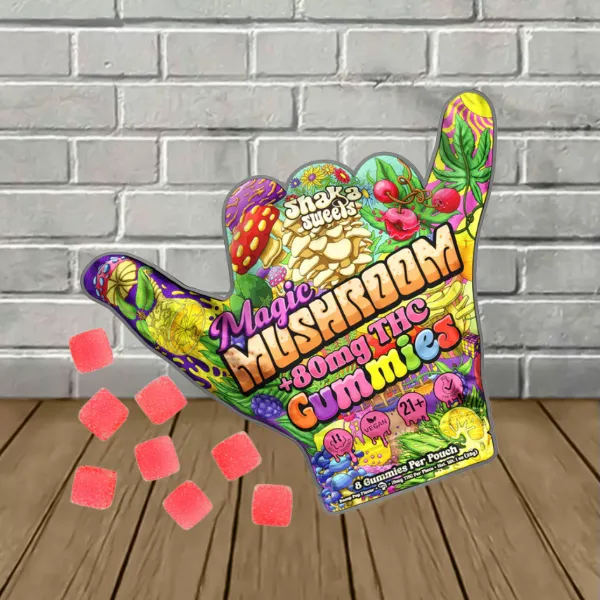 Shaka Sweets Magic Mushroom + THC Gummies 8ct - Image 3